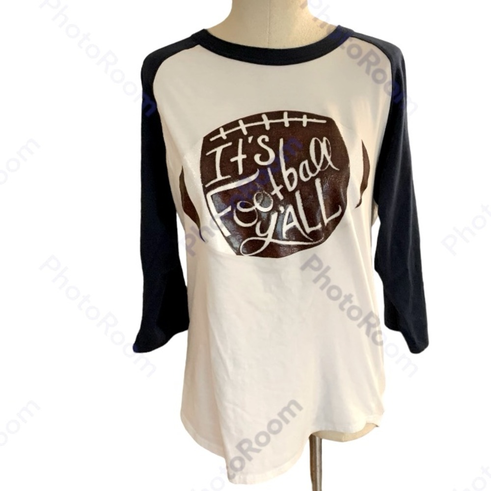 Sport Tek, Small, 3/4 length Football Decal T shirt